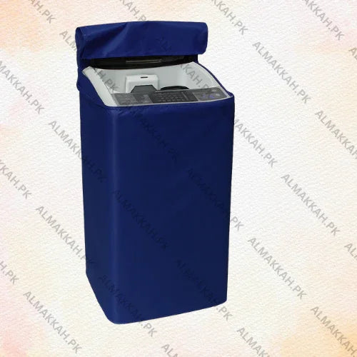 Waterproof Zipper Washing Machine Cover – Parachute Fabric, Dust & Rust Proof – Blue